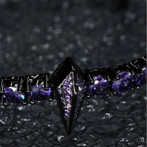 [LUMI47] D Color VVS Black Panther Tennis Bracelet Iced Out Bracelet (Multi Color Available), Men'S Jewelry Ideal Gift for Her Him