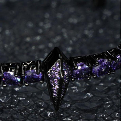 [LUMI47] D Color VVS Black Panther Tennis Bracelet Iced Out Bracelet (Multi Color Available), Men'S Jewelry Ideal Gift for Her Him