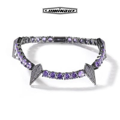[LUMI47] D Color VVS Black Panther Tennis Bracelet Iced Out Bracelet (Multi Color Available), Men'S Jewelry Ideal Gift for Her Him