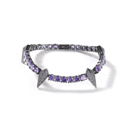 [LUMI47] D Color VVS Black Panther Tennis Bracelet Iced Out Bracelet (Multi Color Available), Men'S Jewelry Ideal Gift for Her Him