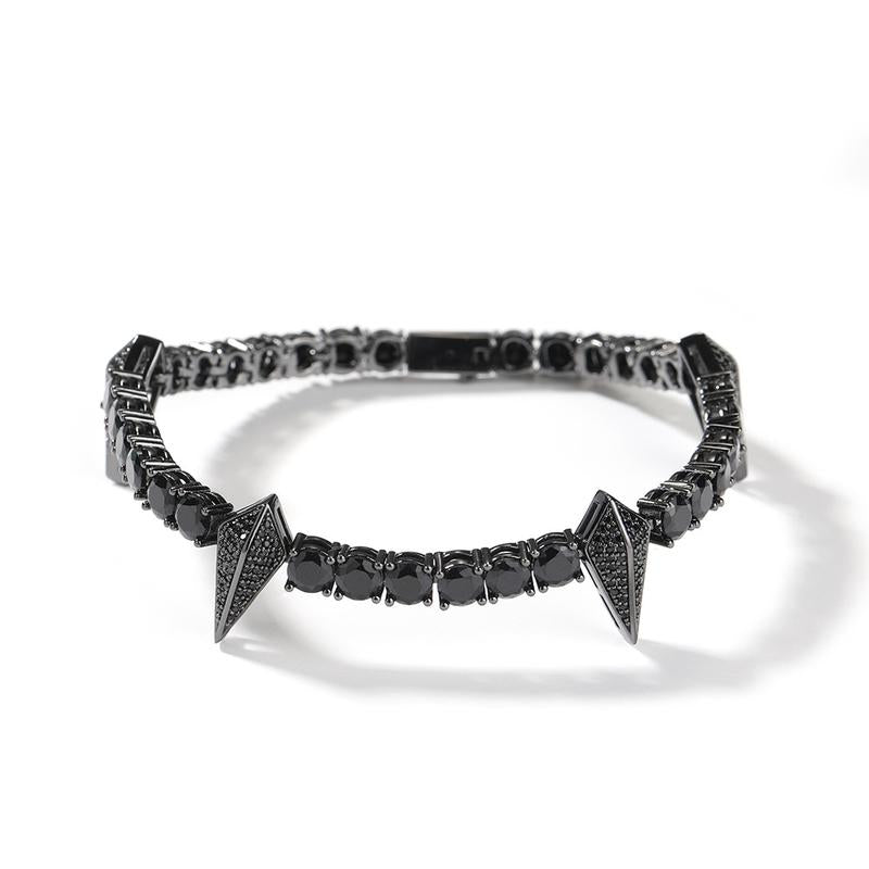[LUMI47] D Color VVS Black Panther Tennis Bracelet Iced Out Bracelet (Multi Color Available), Men'S Jewelry Ideal Gift for Her Him