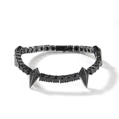 [LUMI47] D Color VVS Black Panther Tennis Bracelet Iced Out Bracelet (Multi Color Available), Men'S Jewelry Ideal Gift for Her Him