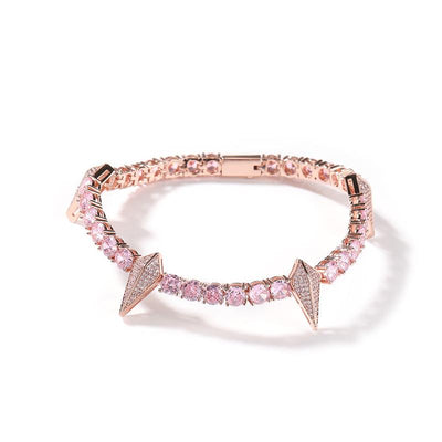 [LUMI47] D Color VVS Black Panther Tennis Bracelet Iced Out Bracelet (Multi Color Available), Men'S Jewelry Ideal Gift for Her Him