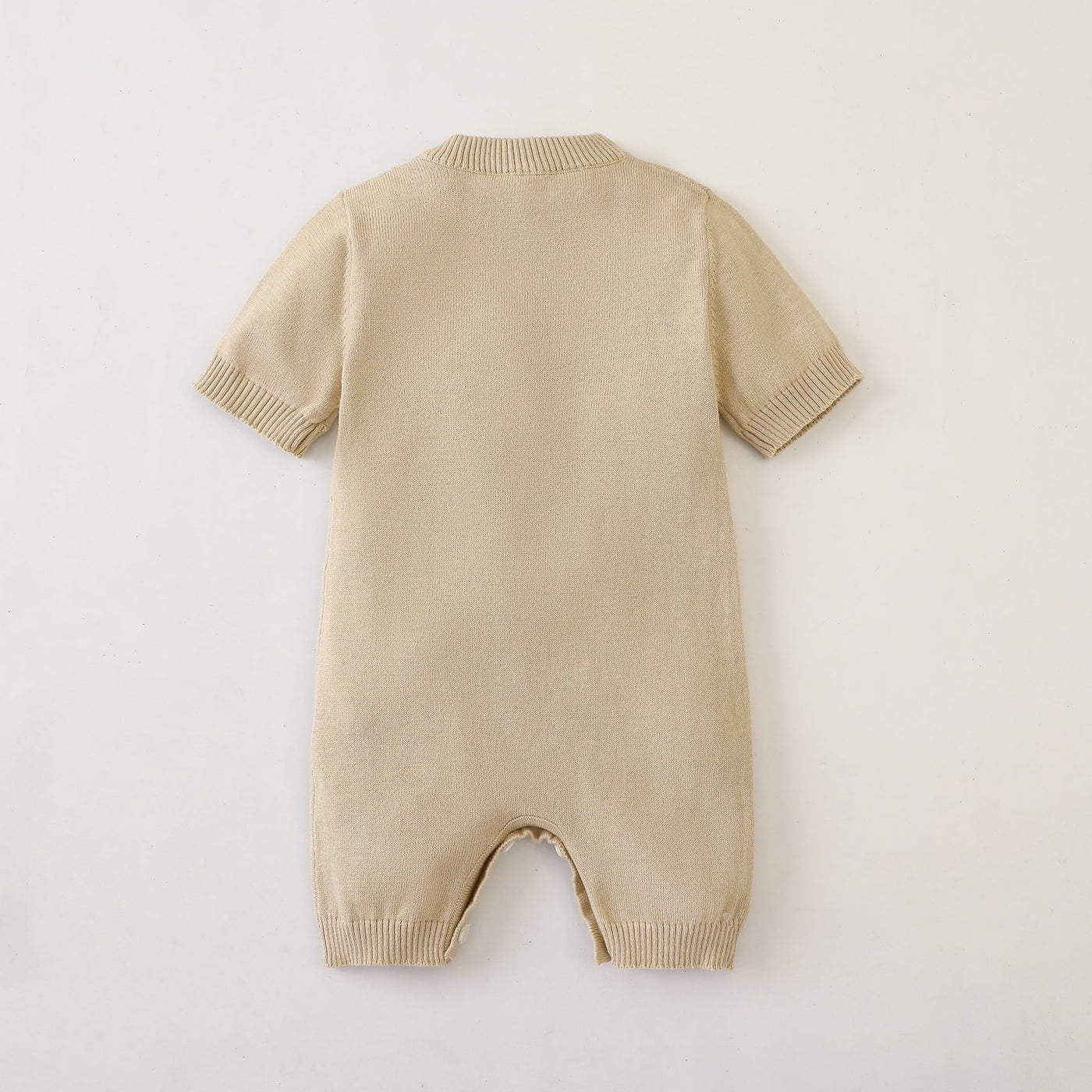 Baby Unisex 100% Cotton Knitting Romper With Hollow-Out Rabbit Design In Summer Outfit